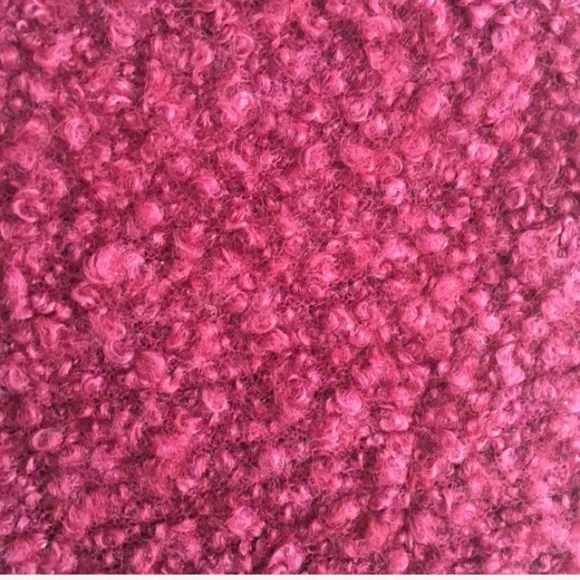 Moschino Jeans | Tweed Velvet Fur Beaded Black Mauve Dress XS - Picture 3 of 7